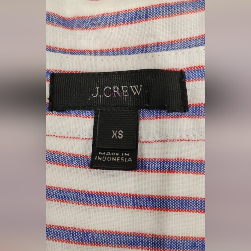 J. CREW STRIPED LINEN SHIRT DRESS - Picture 4 of 11